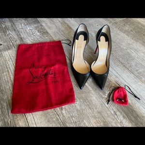 Christian Louboutin Iriza 100mm black nappa leather